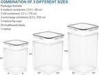 VERONES Large Tall Airtight Food Storage Containers, 10 PACK Plastic Airtight - Image 2