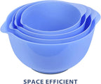 BoxedHome 4 Quart Large Plastic Mixing Bowls, Microwave Safe Mixing Bowl Set - Image 8