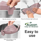 Large AUOON Clip on Strainer for All Pots and Pans - Image 4