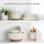 AmorArc 9.8’’ Ceramic Serving Bowls, 90 OZ Extra Large Salad Bowls Set of 2 - Image 8