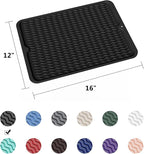 ZLR Silicone Dish Drying Mat for Kitchen Counter, Eco-Friendly Fast Dry Dish Mat - Image 6