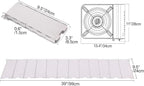 REDCAMP Folding Outdoor Stove Windscreen, 12 Plates Aluminum Camping Stove - Image 2