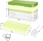 Ice Cube Tray with Lid and Bin, Ice Cube Pop Out Tray, Ice Cube Trays - Image 5