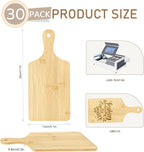 30 Pcs Cutting Boards with Handle 11" x 5" Wood Chopping Board Bulk Charcuterie - Image 2
