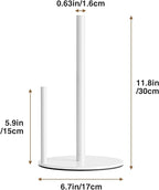 Paper Towel Holder White Kitchen Roll Holder, Paper Towel Holder - Image 6