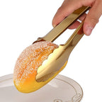 2 Pack Gold Serving Tongs Gold Serving Utensils Salad Tongs Buffet Tongs - Image 5