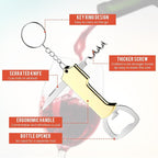 Ziliny 24 Pcs Bottle Opener Keychain Bulk Wine Bottle Beer Opener Keychain - Image 2