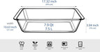 Deep Clear Glass Baking Dish, Rectangular Tempered Glass Baking Pan, The - Image 2