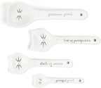 White Cat Measuring Cups & Spoons Gift Set – Ceramic Kitchen Tools - Image 6