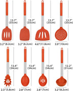 Silicone Cooking Utensil Set, BPA Free Heat Resistant Kitchen Tools - Image 2
