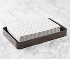 mDesign Modern Decorative Metal Guest Hand Towel Tray Holder Organizer - Image 3