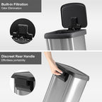 21 Gallon Kitchen Trash Can, Stainless Steel Garbage Can - Image 6