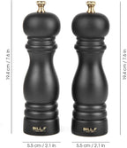 BILL.F Salt and Pepper Grinder Wooden Pepper Mill Grinder Salt Pepper Shakers - Image 2