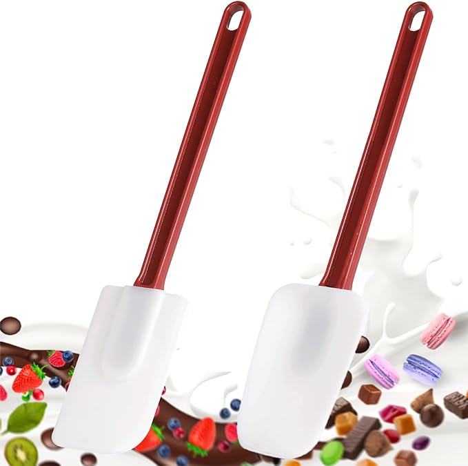 Commercial Spoonula Rubber Spatula Set, High Heat Spatula Spoon 9.5 Inches by masteymoh
