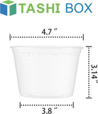 TashiBox 50 Sets 16 Oz Plastic Deli Containers - Image 3