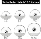 Universal Pot Lid Organizer for Cabinet, Fits 6" to 13.5" - Image 5