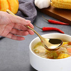 Comicfs 2 Pack Gold Gravy Ladle, SUS 304 Stainless Steel Soup Ladle, Small Soup - Image 5