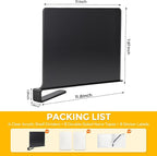 JOY DECOR 6 Pack Acrylic Matte Black Shelf Dividers - Image 2