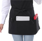 Aprons for Women with 3 Pockets, Server Apron, Aprons for Cooking, Chef Apron - Image 6