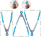 Small Serving Tongs Set of 3, Mini Tongs - Image 2