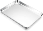 E-far Cookie Sheet for Baking, 18”x13” Stainless Steel Baking Sheet Pan for Oven by E-far