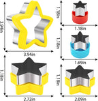 Nifogo Star Cookie Cutters 5 Pcs, Mini Small Large Sizes Stainless Steel - Image 5