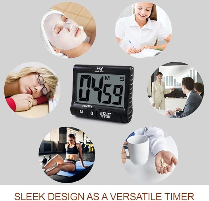 3" Large Display Kitchen Timer - Image 5