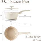 PRICUSIS Ceramic Nonstick Saucepan - Image 2