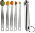 Measuring Spoons Set, Includes 1/4 tsp, 1/8 tsp, 1/16 tsp, 1/32 tsp, 1/64 tsp by Unknown