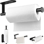 MGahyi Paper Towel Holder Wall Mount, Self Adhesive Or Drilling Under Cabinet by MGahyi