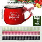 Sawysine 6 Set Christmas Coffee Mugs, Holiday Gift - Image 2