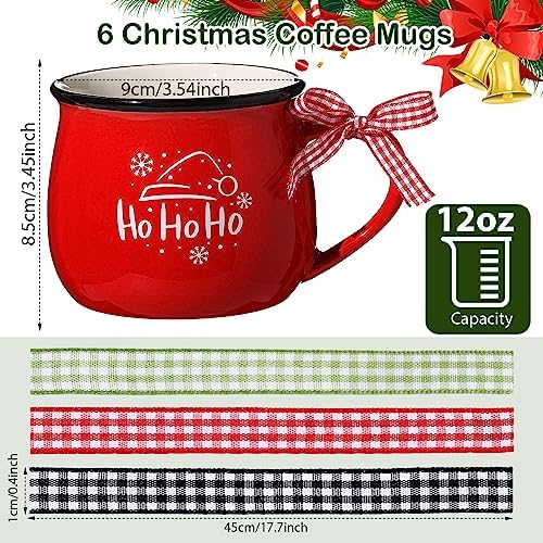Sawysine 6 Set Christmas Coffee Mugs, Holiday Gift - Image 2