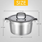 MARSKITOP 3 Quart Stock Pot - Image 6