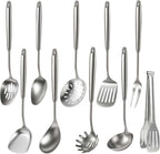 Newness 10 Pcs Cooking Utensils Set, 304 Stainless Steel Kitchen Utensils Set by NewnessFocusOnStainlessSteel