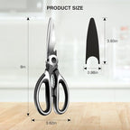 NileHome Kitchen Scissors, Stainless Steel Scissors All Purpose Heavy Duty - Image 3