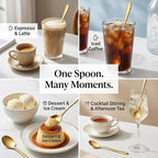 Espresso Spoons Long Handle, Round Tip Demitasse Spoon - Image 8