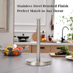 Paper Towel Holder Countertop, Standing Paper Towel Roll Holder - Image 2