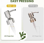 AmazerBath Soap Dispenser, 2 Pack Green Glass Soap Dispenser - Image 3