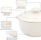 4-Pack Ceramic Mini Cocotte Set, 10 Oz Stoneware Casserole Dishes - Image 7