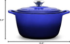 ROSSALLINI Signature Enameled Cast Iron Dutch Oven, Non-Stick Serving Pot - Image 10