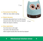 Mechanical Kitchen Timer, Cute Wind Up 60-Minute Manual Countdown - Image 2