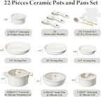 Bazova 22-Piece Pots and Pans Set Non Stick - Image 2