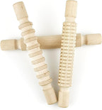 3 pcs 8 Inch Wood Rolling Pin, Arts and Crafts - Image 4