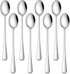 DEHOV 7.5 Inches Stainless Steel Iced Tea Spoons, Ice Cream, Long Handle Iced by DEHOVKitchen