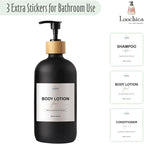 LOOCHICA Black Glass Kitchen Soap Dispenser, Detergent Dispenser or Dish Soap - Image 6