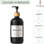 LOOCHICA Black Glass Kitchen Soap Dispenser, Detergent Dispenser or Hands Soap - Image 5