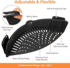 YEVIOR Clip on Strainer for Pots Pan Pasta Strainer, Silicone Food Strainer - Image 2