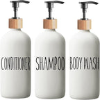Shampoo and Conditioner Dispenser Set by Aeakey