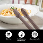 carrotez Silicone Cooking Kitchen Tongs, Non-Scratch Serving Tongs 9.25 Inches - Image 5