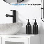 Natheeph 14OZ Ceramic Soap Dispenser Ceramic Soap Pump Dispenser Can Fill Liquid - Image 5